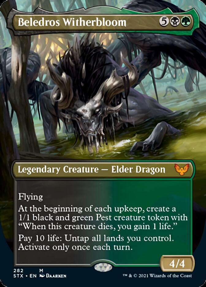 Beledros Witherbloom (Borderless Alternate Art) [Strixhaven: School of Mages] Foil