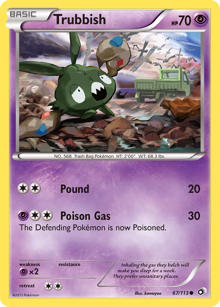 Trubbish (67/113) [Black & White: Legendary Treasures] Reverse Holofoil
