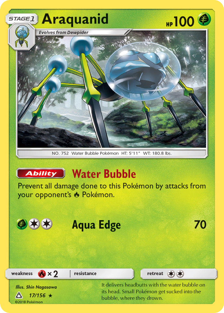 Araquanid (17/156) [Sun & Moon: Ultra Prism] Reverse Holofoil