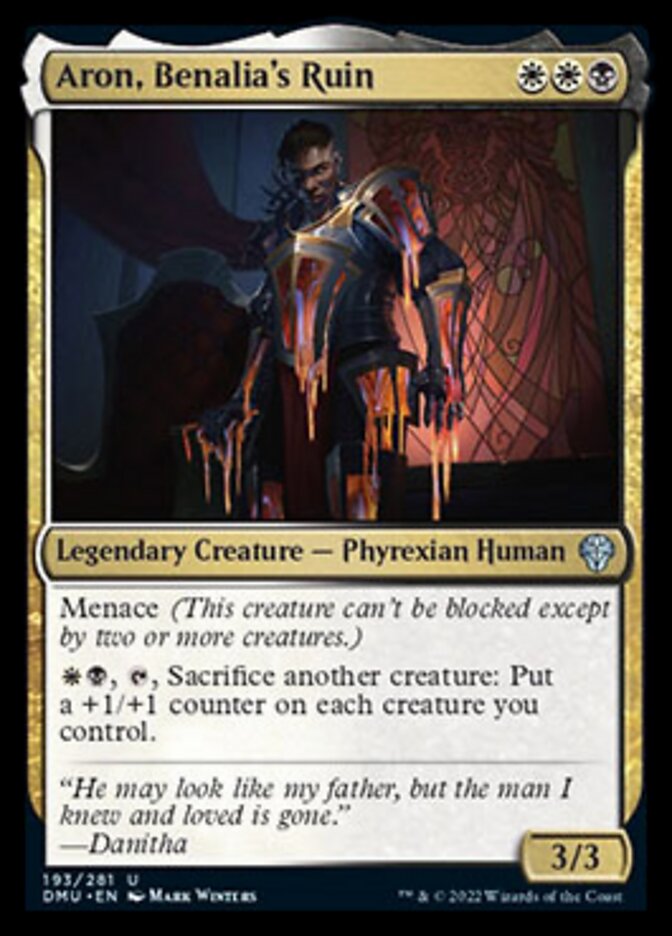 Aron, Benalia's Ruin [Dominaria United] Foil