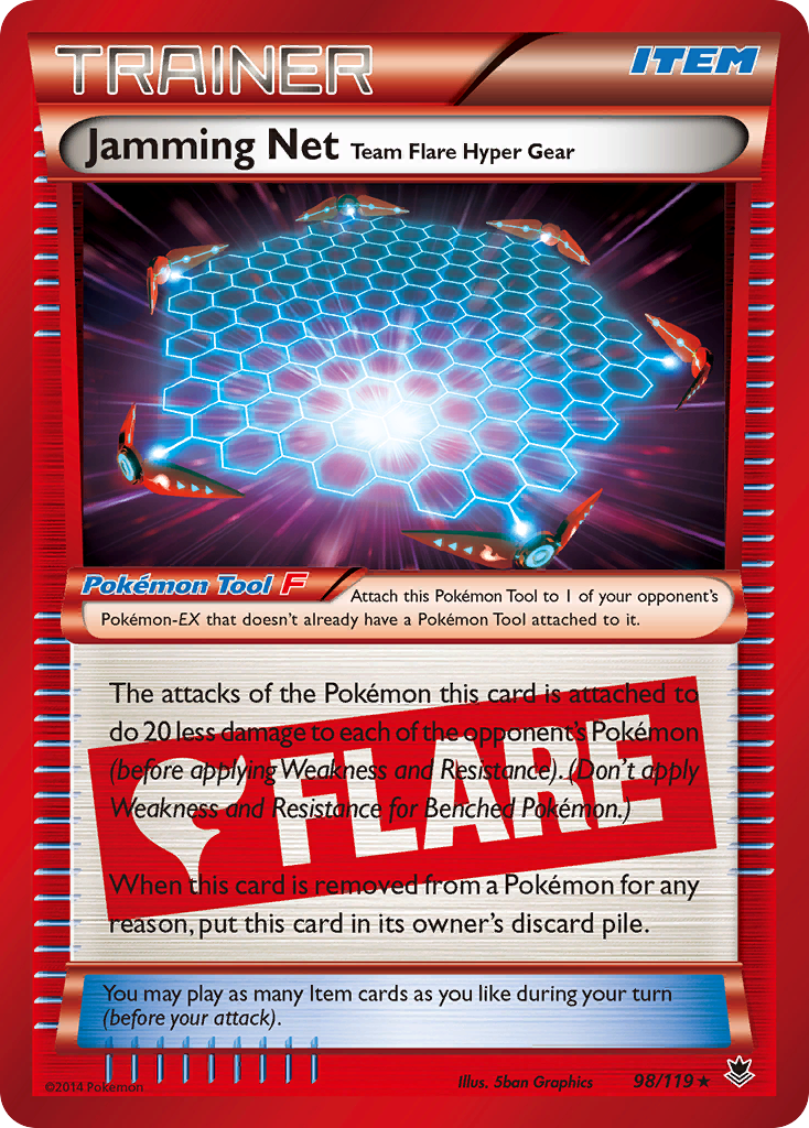 Jamming Net Team Flare Hyper Gear (98/119) [XY: Phantom Forces] Reverse Holofoil