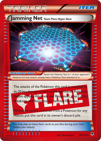 Jamming Net Team Flare Hyper Gear (98/119) [XY: Phantom Forces] Reverse Holofoil
