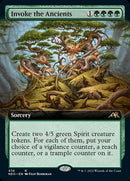 Invoke the Ancients (Extended Art) [Kamigawa: Neon Dynasty] Foil