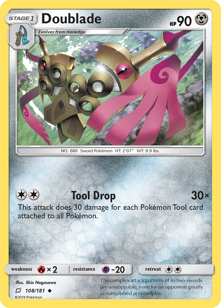 Doublade (108/181) [Sun & Moon: Team Up] Reverse Holofoil