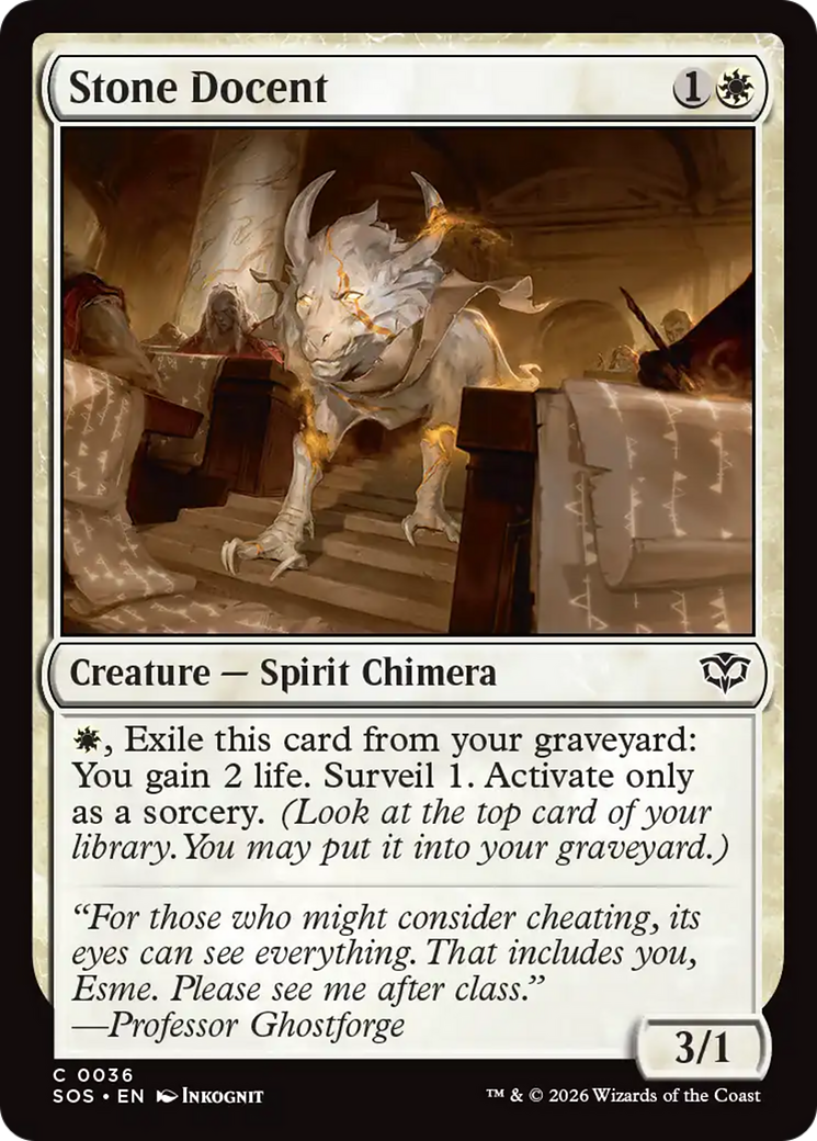 Stone Docent [Secrets of Strixhaven] Foil
