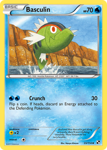 Basculin (35/114) [Black & White: Base Set] Reverse Holofoil