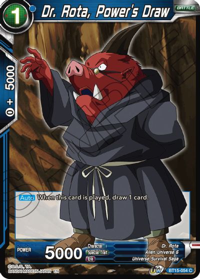 Dr. Rota, Power's Draw (BT15-054) [Saiyan Showdown] Parallel Foil