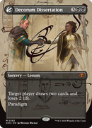 Decorum Dissertation (Borderless) [Secrets of Strixhaven] Foil