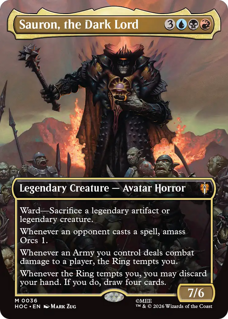 Sauron, the Dark Lord (Borderless) [The Hobbit] Foil