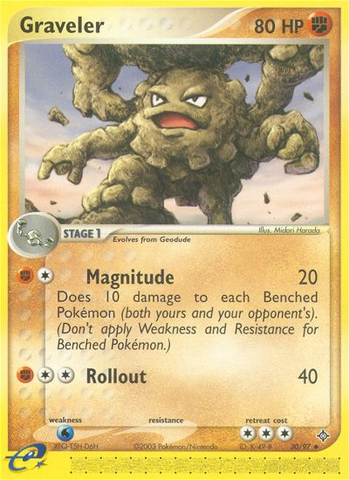 Graveler (30/97) [EX: Dragon] Reverse Holofoil