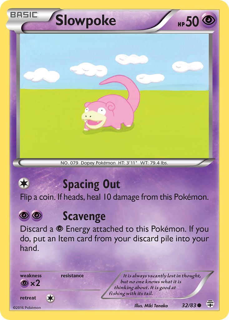 Slowpoke (32/83) [XY: Generations] Reverse Holofoil