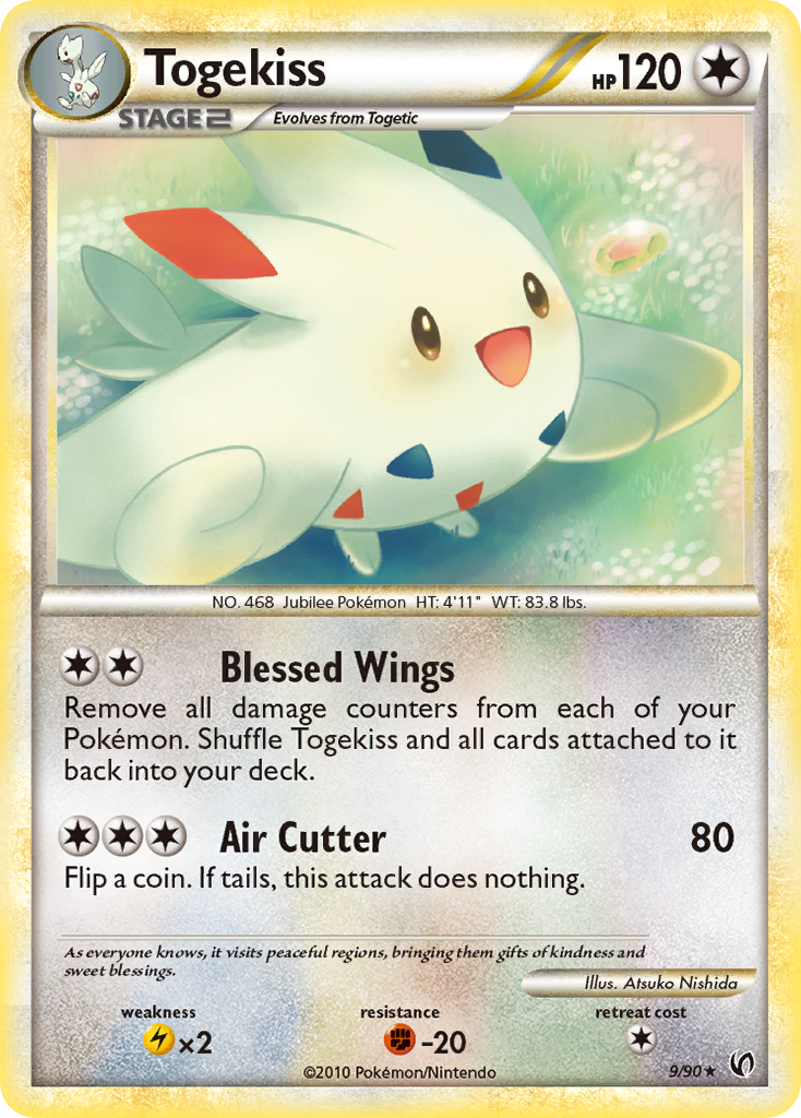 Togekiss (9/90) [HeartGold & SoulSilver: Undaunted] Reverse Holofoil