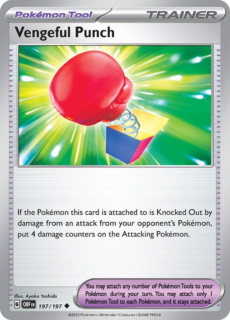 Vengeful Punch (197/197) [Scarlet & Violet: Obsidian Flames] Reverse Holofoil