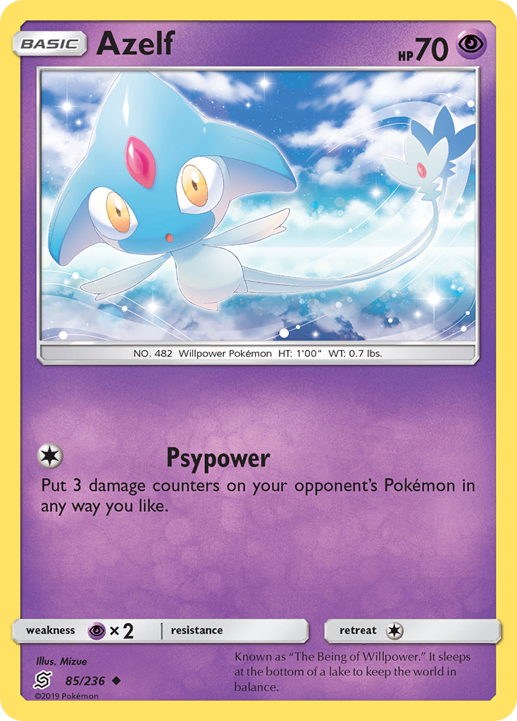 Azelf (85/236) [Sun & Moon: Unified Minds] Reverse Holofoil