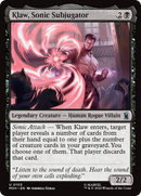 Klaw, Sonic Subjugator [Marvel Super Heroes] Foil