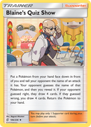 Blaine's Quiz Show (186/236) [Sun & Moon: Unified Minds] Reverse Holofoil