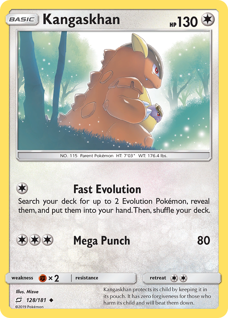 Kangaskhan (128/181) [Sun & Moon: Team Up] Reverse Holofoil