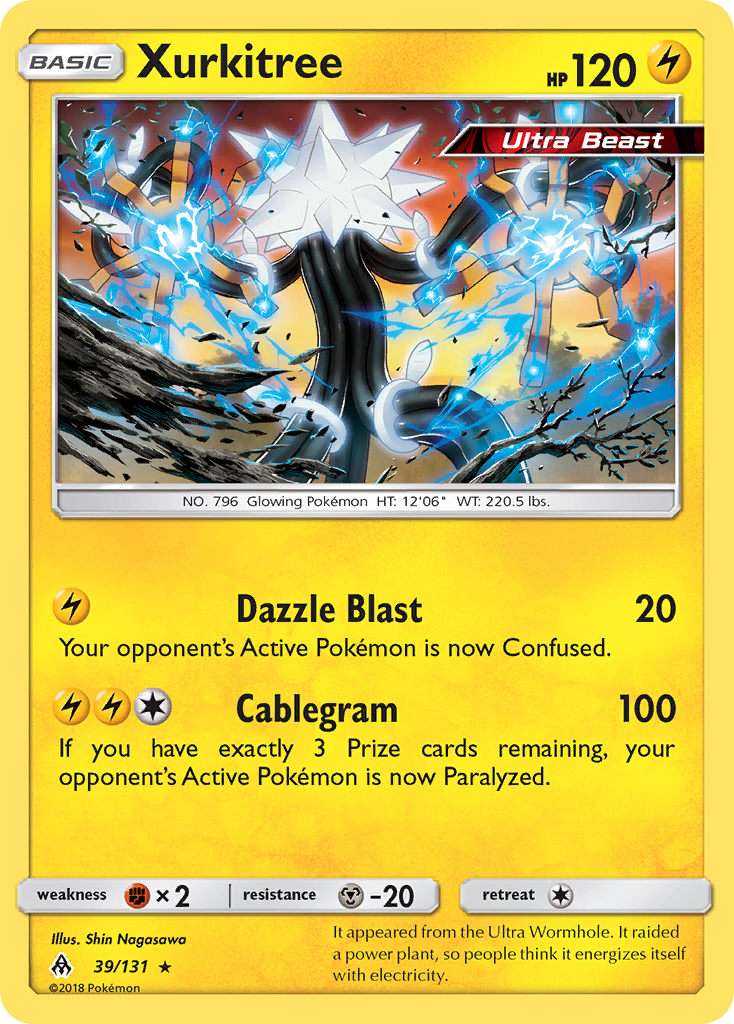 Xurkitree (39/131) [Sun & Moon: Forbidden Light] Reverse Holofoil