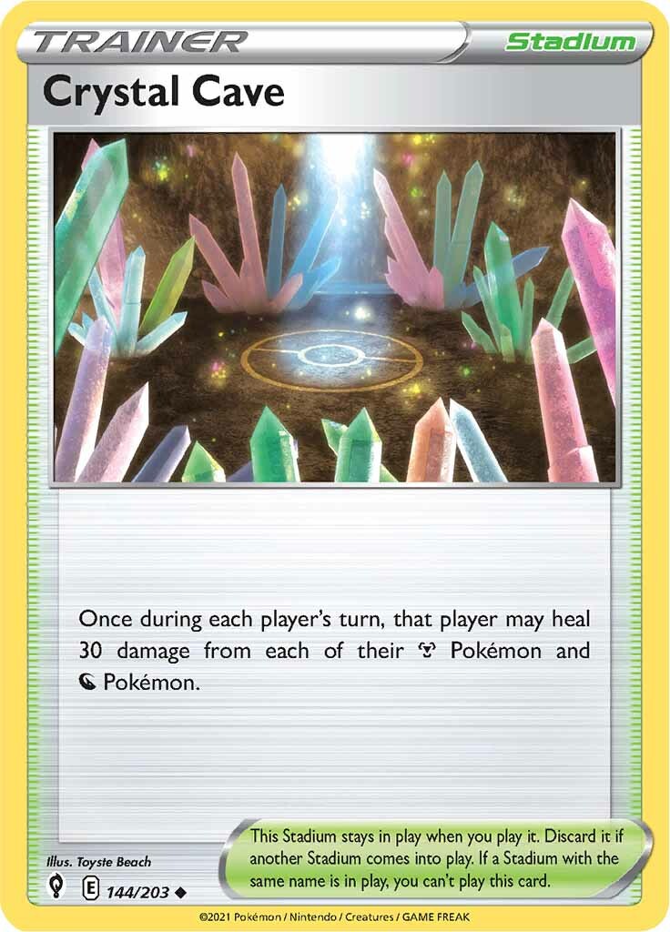 Crystal Cave (144/203) [Sword & Shield: Evolving Skies] Reverse Holofoil