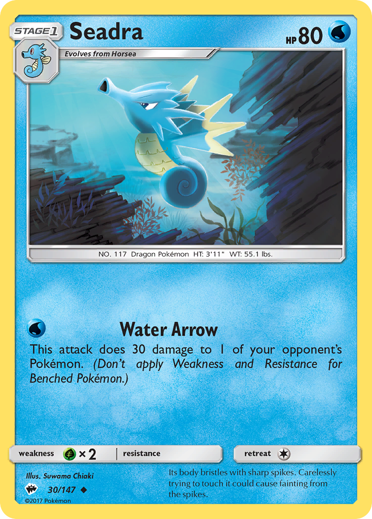 Seadra (30/147) [Sun & Moon: Burning Shadows] Reverse Holofoil