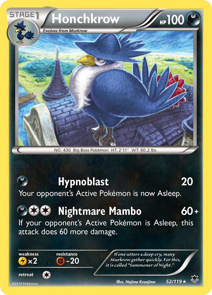 Honchkrow (52/119) [XY: Phantom Forces] Reverse Holofoil