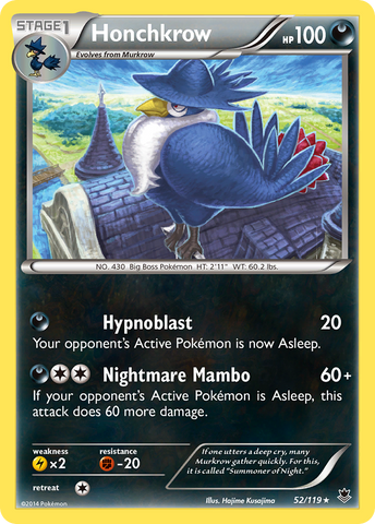 Honchkrow (52/119) [XY: Phantom Forces] Reverse Holofoil
