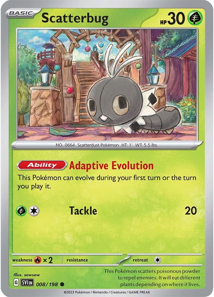Scatterbug (008/198) [Scarlet & Violet: Base Set] Reverse Holofoil