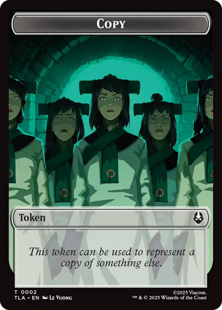 Copy (0002) // Soldier (0011) Double-Sided Token [Avatar: The Last Airbender Tokens] Foil