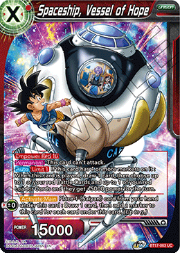 Spaceship, Vessel of Hope (BT17-003) [Ultimate Squad]