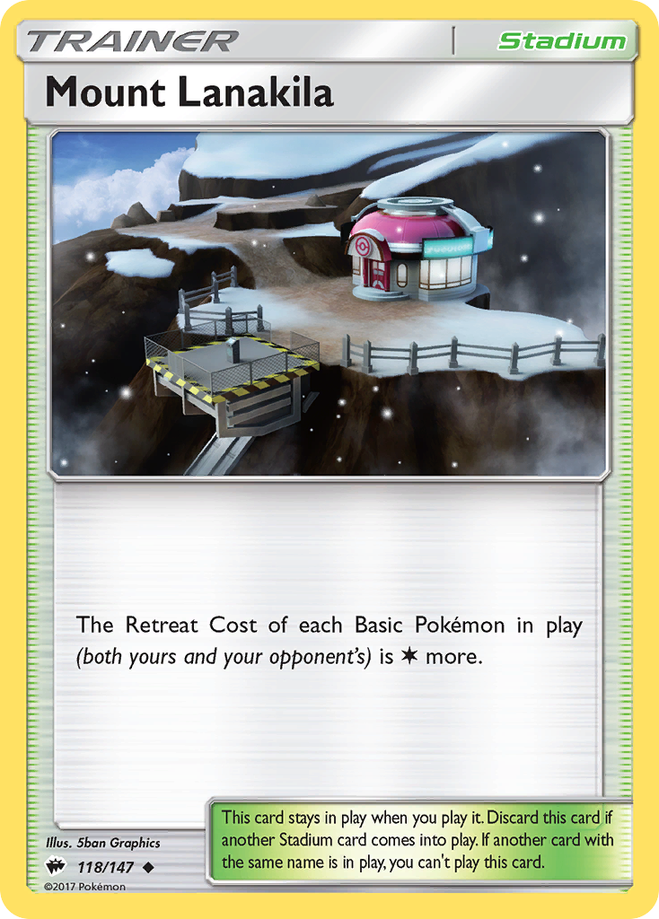 Mount Lanakila (118/147) [Sun & Moon: Burning Shadows] Reverse Holofoil