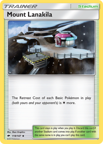 Mount Lanakila (118/147) [Sun & Moon: Burning Shadows] Reverse Holofoil