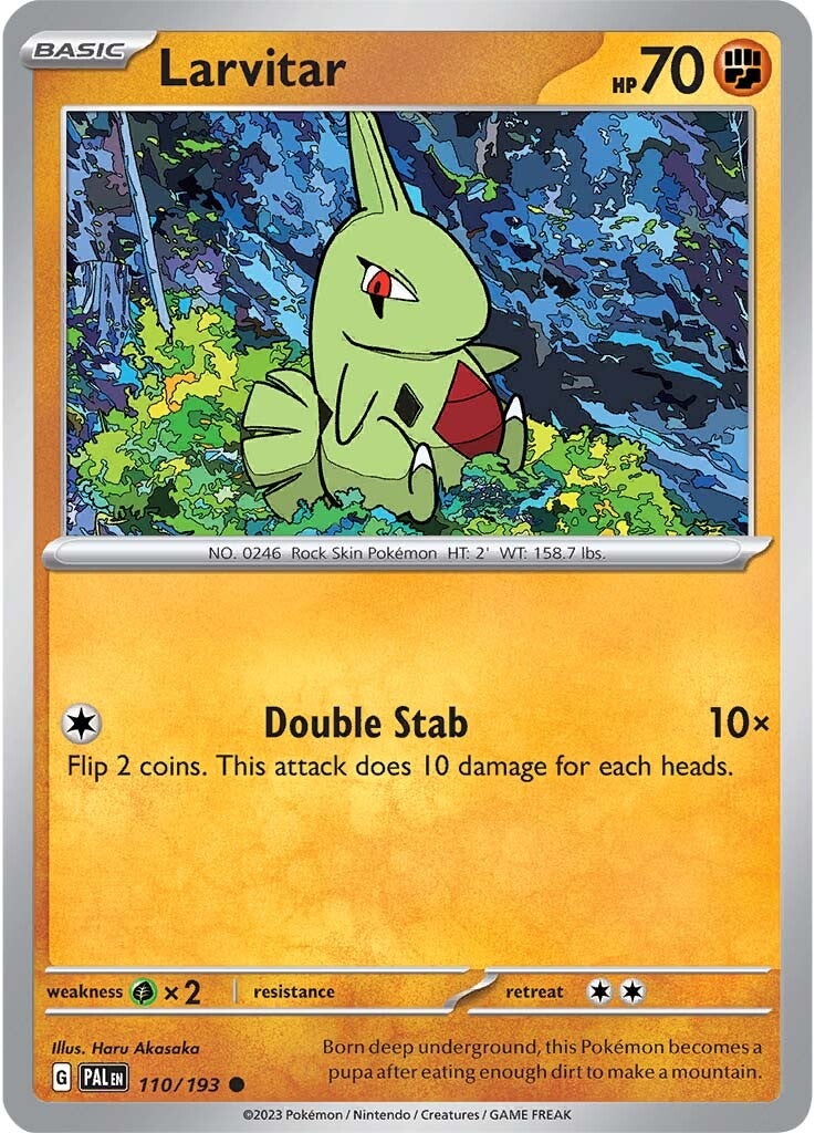 Larvitar (110/193) [Scarlet & Violet: Paldea Evolved] Reverse Holofoil