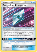 Dragonium Z: Dragon Claw (190/236) [Sun & Moon: Cosmic Eclipse] Reverse Holofoil
