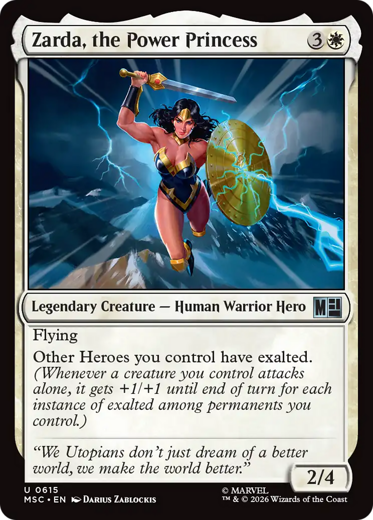 Zarda, the Power Princess [Marvel Super Heroes Commander] Foil