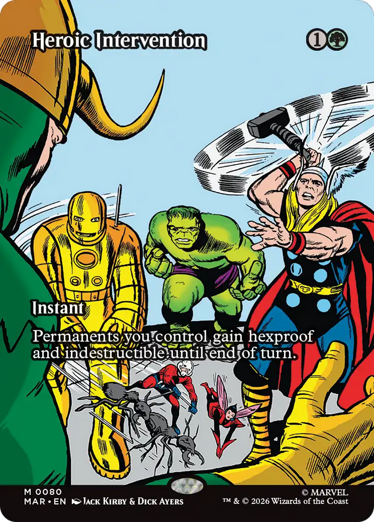 Heroic Intervention (0080) (Borderless) [Marvel Universe: Eternal-Legal] Foil