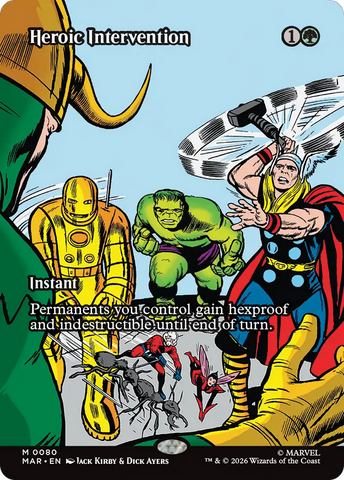 Heroic Intervention (0080) (Borderless) [Marvel Universe: Eternal-Legal] Foil