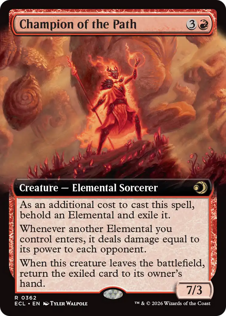 Champion of the Path (Extended Art) [Lorwyn Eclipsed] Foil