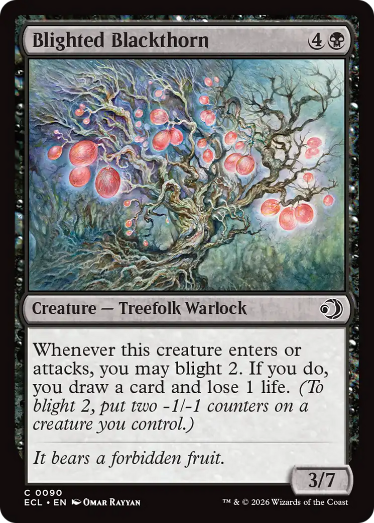 Blighted Blackthorn [Lorwyn Eclipsed] Foil