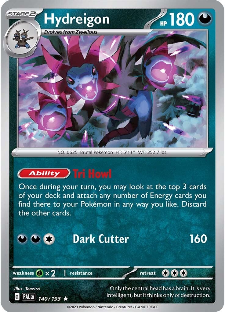 Hydreigon (140/193) [Scarlet & Violet: Paldea Evolved] Reverse Holofoil