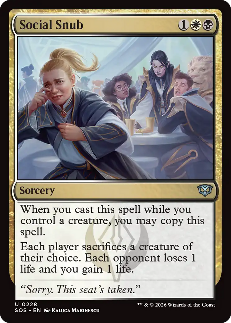 Social Snub [Secrets of Strixhaven] Foil