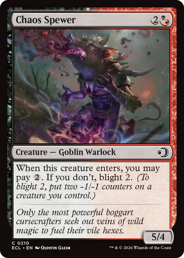 Chaos Spewer [Lorwyn Eclipsed] Foil