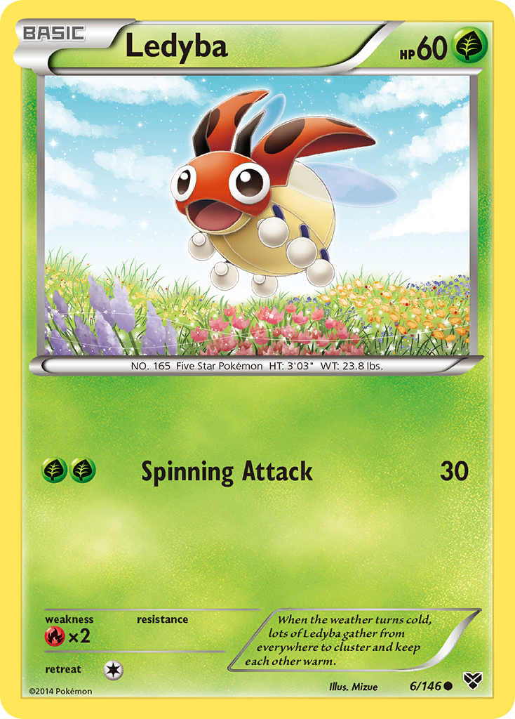 Ledyba (6/146) [XY: Base Set] Reverse Holofoil