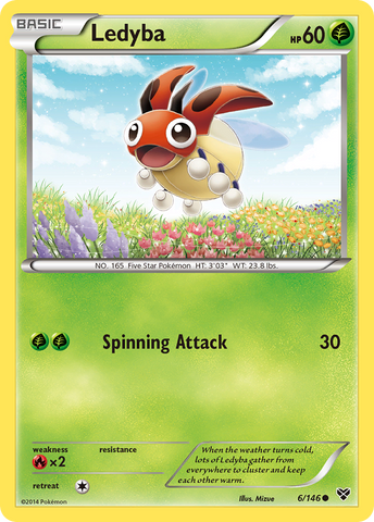 Ledyba (6/146) [XY: Base Set] Reverse Holofoil