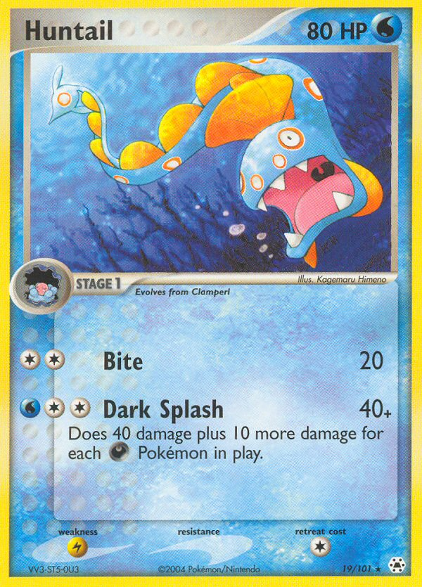 Huntail (19/101) [EX: Hidden Legends] Reverse Holofoil