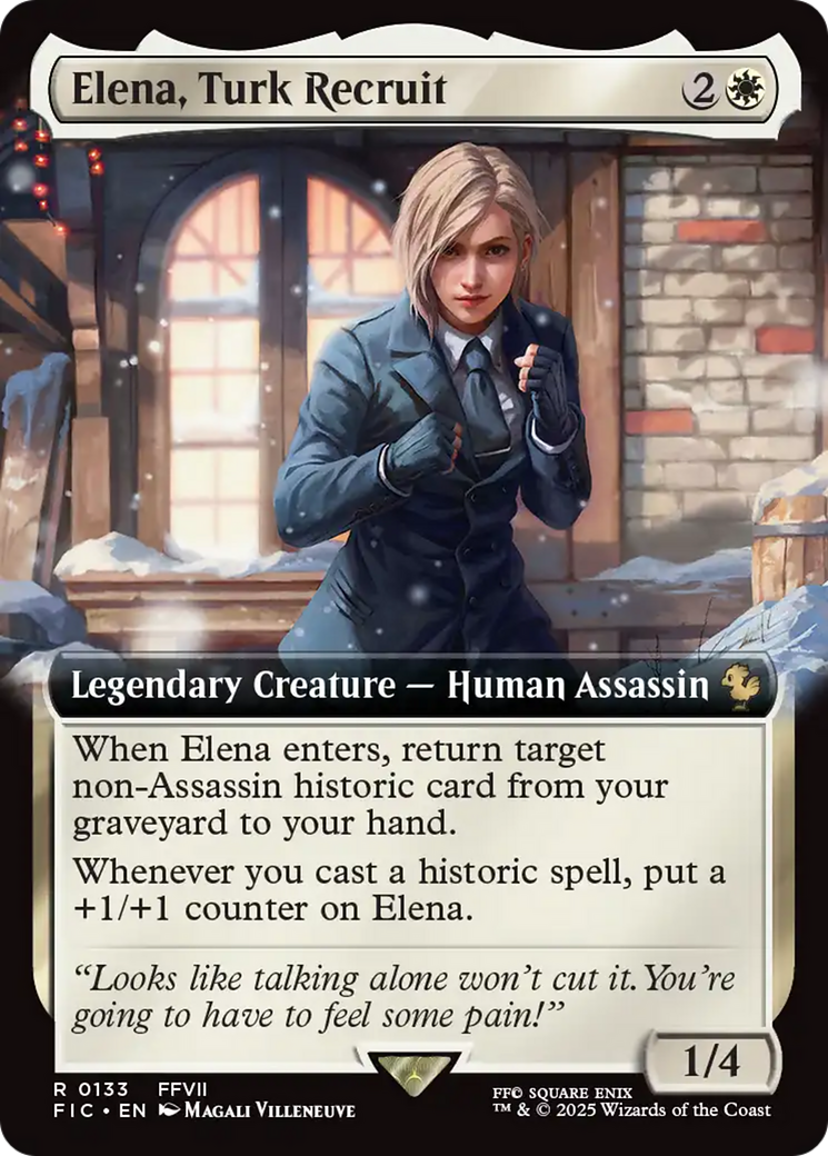 Elena, Turk Recruit (Extended Art) [FINAL FANTASY Commander] Foil