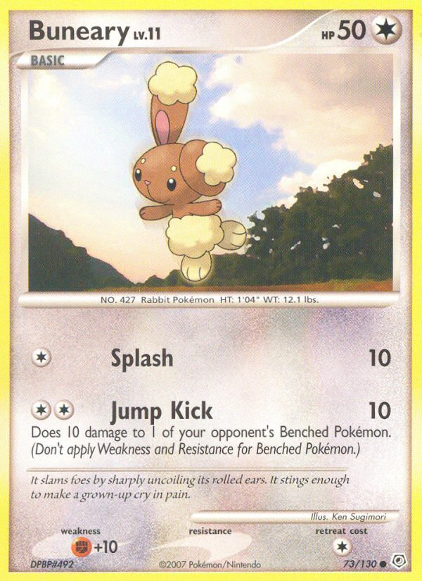 Buneary (73/130) [Diamond & Pearl: Base Set] Reverse Holofoil