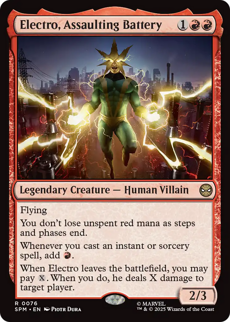 Electro, Assaulting Battery [Marvel's Spider-Man] Foil
