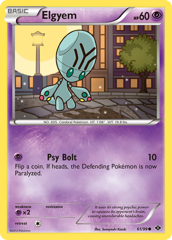 Elgyem (61/99) [Black & White: Next Destinies] Reverse Holofoil