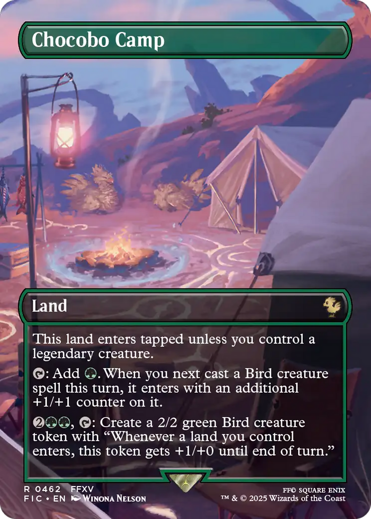 Chocobo Camp (Borderless) [FINAL FANTASY Commander] Foil