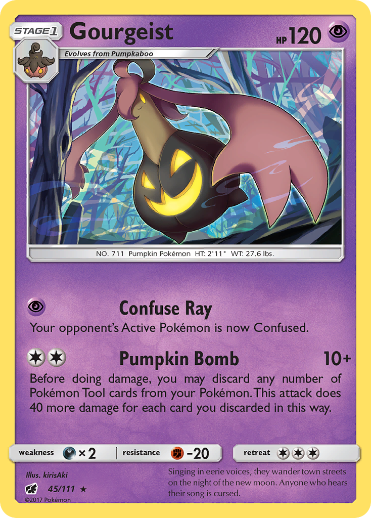 Gourgeist (45/111) [Sun & Moon: Crimson Invasion] Reverse Holofoil
